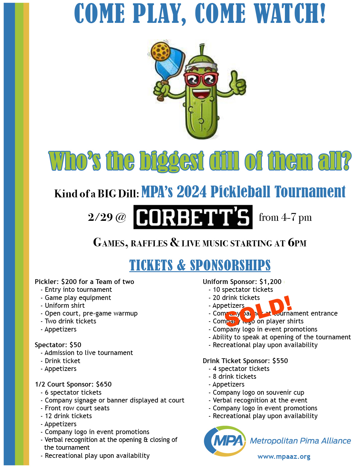 Kind Of A BIG Dill MPA S 2024 Pickleball Tournament Metropolitan   MPA Dill Flyer 